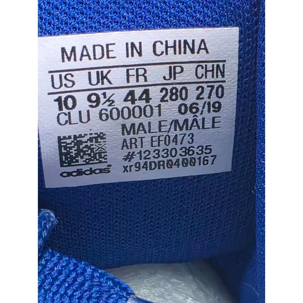 Adidas Pro Bounce 2019 High Mens Basketball Shoes Blue White‎ EF0473 Size 10